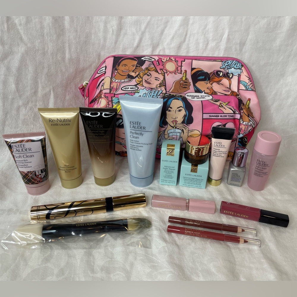 Estée Lauder 17 piece skincare and makeup